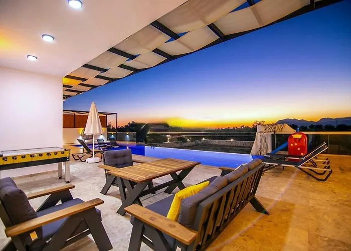 Olivet-kalkan 3 Bedroom-2 Jakuzzies-sauna-turkish Hamam-huge Private Pool And Lovely Garden Вилла *