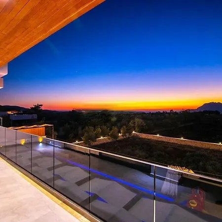 Lycian-kalkan 3 Bedroom-2 Jakuzzies-sauna-turkish Hamam-huge Private Pool And Lovely Garden Villa
