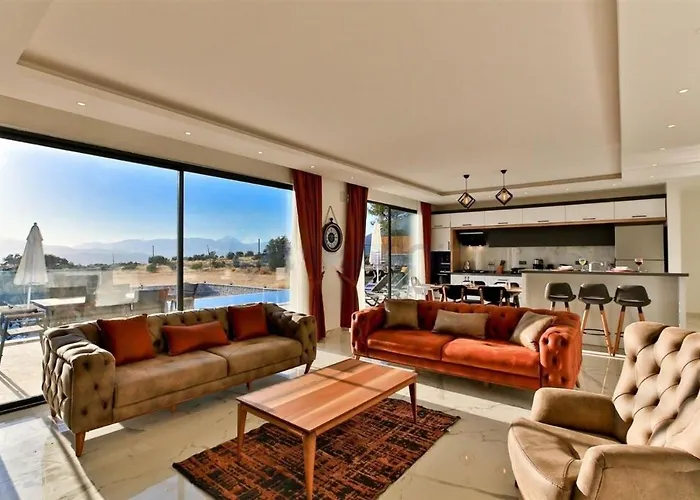 Olivet-kalkan 3 Bedroom-2 Jakuzzies-sauna-turkish Hamam-huge Private Pool And Lovely Garden Villa *